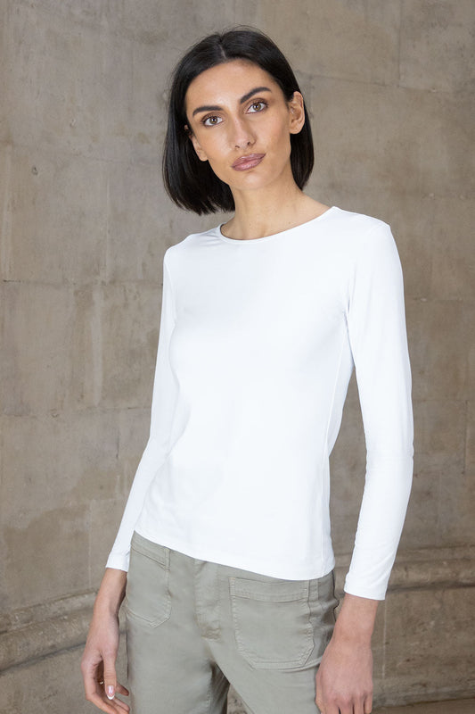 Tara Long Sleeve  - White
