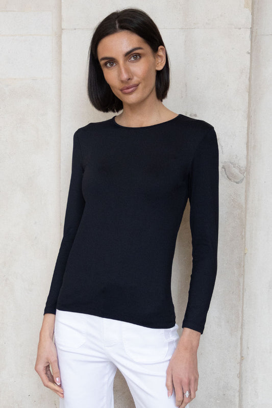 Tara Long Sleeve  - Black