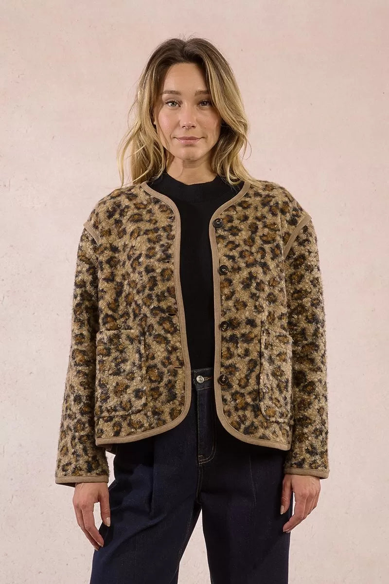Animal Print Cardigan