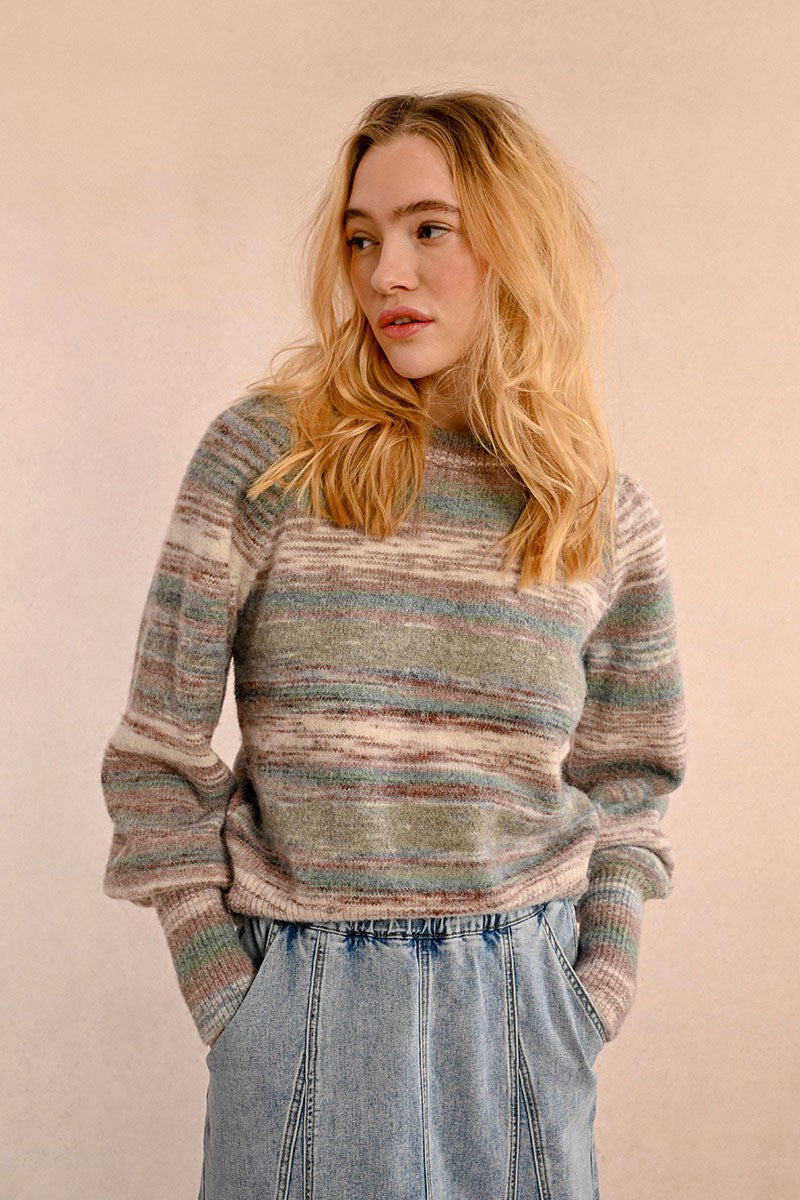 Tie & Dye Striped Knit