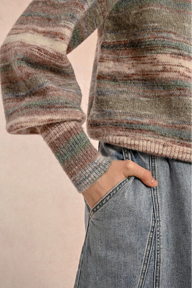 Tie & Dye Striped Knit