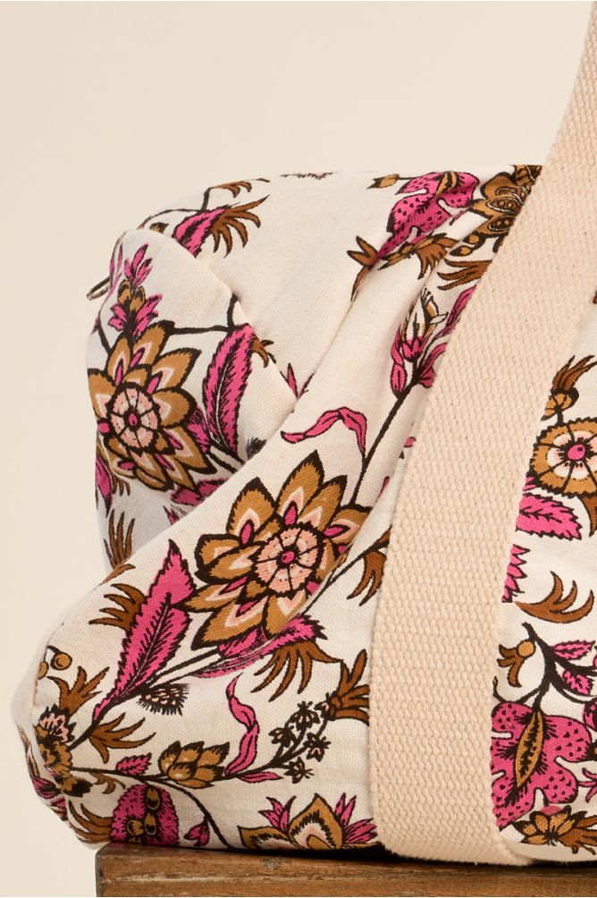 Floral Print Tote Bag