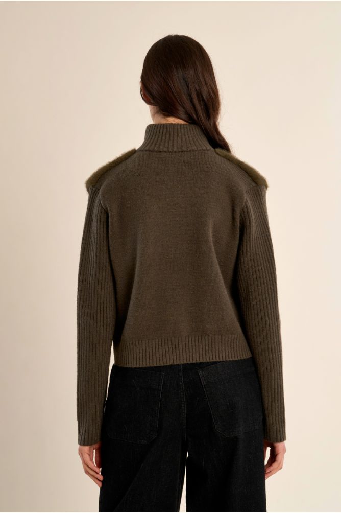 Khaki Cropped Jacket